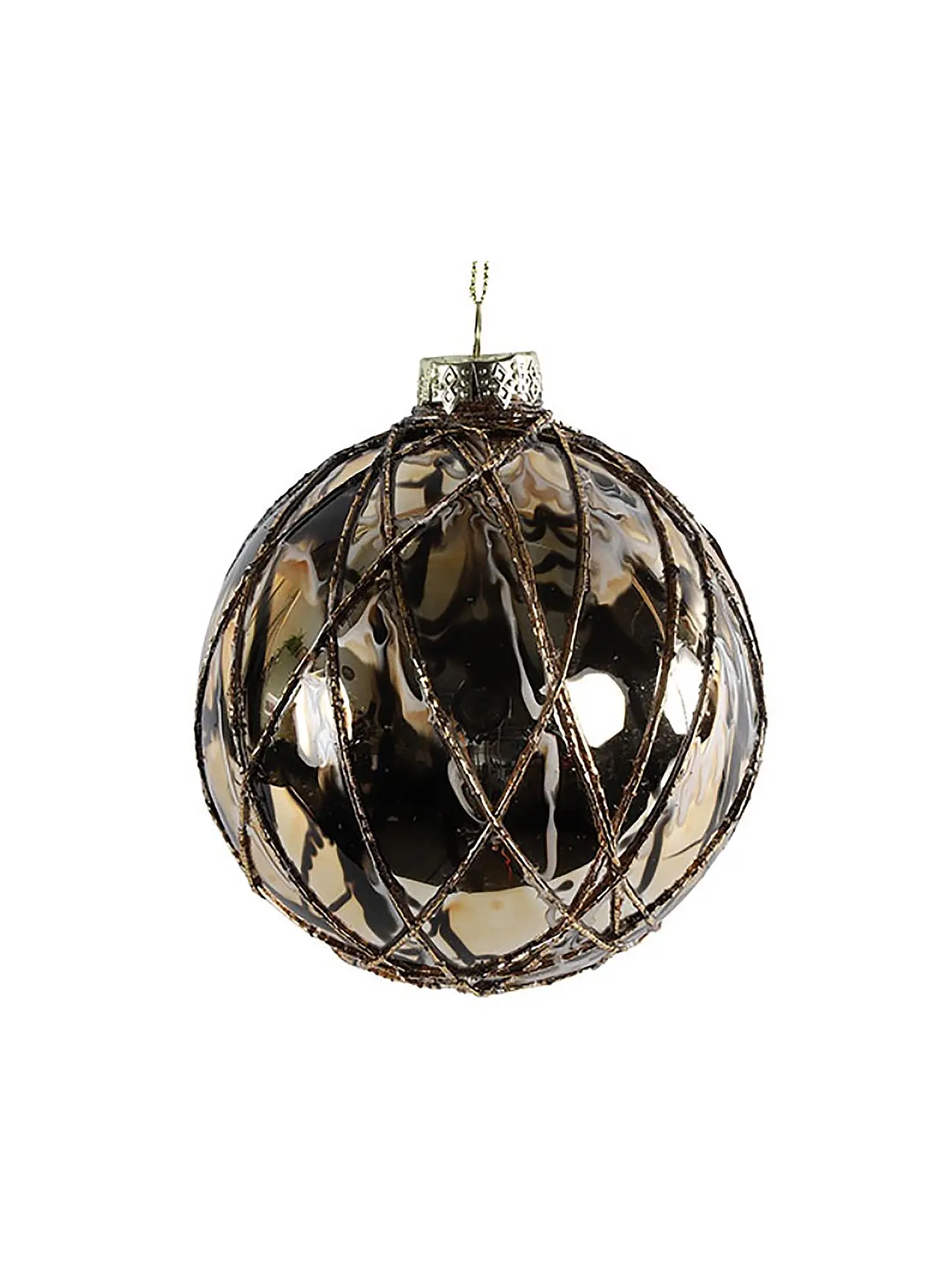 COUNTRYFIELD | Weihnachtskugel MABEL Small 8cm Gold | 